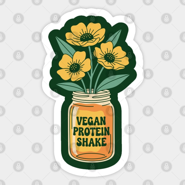 Vegan Protein Shake Sticker by enrynz
